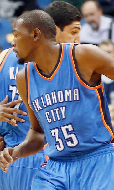 Durant shows off sweet stroke, and no limp, in preseason debut
